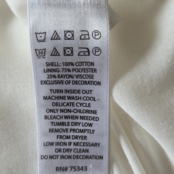 Rachel Zoe Cream Maxi Dress with Floral Accents - Picture 8 of 8